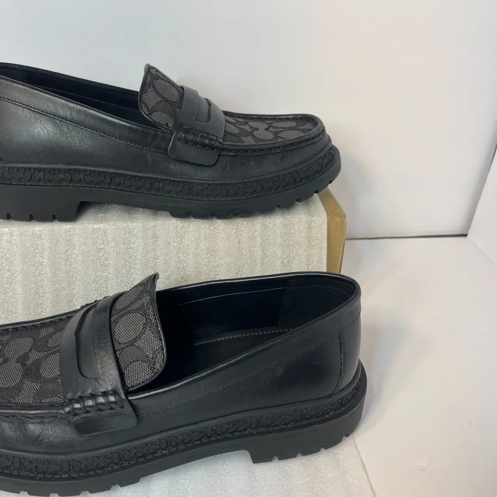 Coach Black and Gray Loafers for Men - Picture 7 of 16